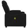 vidaXL Massage Recliner Chair Black Fabric (100% polyester), metal, plywood
