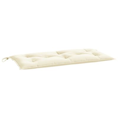 vidaXL Garden Bench Cushion Cream White 43.3"x19.6"x2.7" Fabric