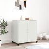 vidaXL Sideboard White Cold-rolled steel Medium Sideboard Rectangular