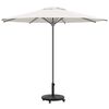 vidaXL Parasol Base Art Deco Black Ø 17.72 x 15.55 in Iron