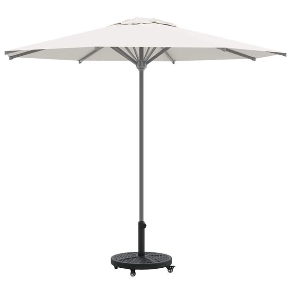 vidaXL Parasol Base Art Deco Black Ø 17.72 x 15.55 in Iron