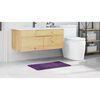 vidaXL Anti-slip Bath Mat Purple 19.7" x 31.5" PP