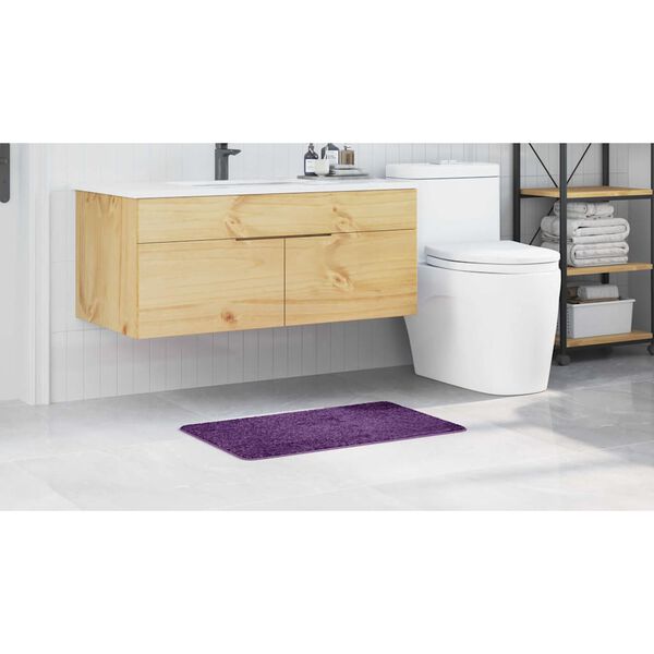 vidaXL Anti-slip Bath Mat Purple 19.7" x 31.5" PP