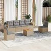 vidaXL Garden Sofa Set Mix Beige