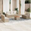 vidaXL Garden Sofa Set Beige