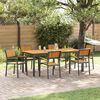 vidaXL Garden Chair 6 pcs Brown 56 x 57 x 87cm Solid Acacia wood