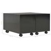 vidaXL Coffee Table High Gloss Black Engineered wood Medium Extendable