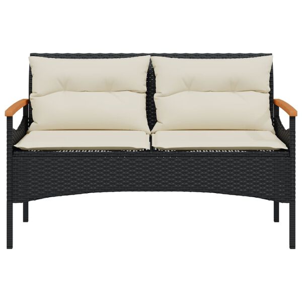 vidaXL Garden Sofa Set Black