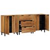 vidaXL Sideboard 3 pcs Brown 23.6" x 13" x 29.5" Solid Acacia wood