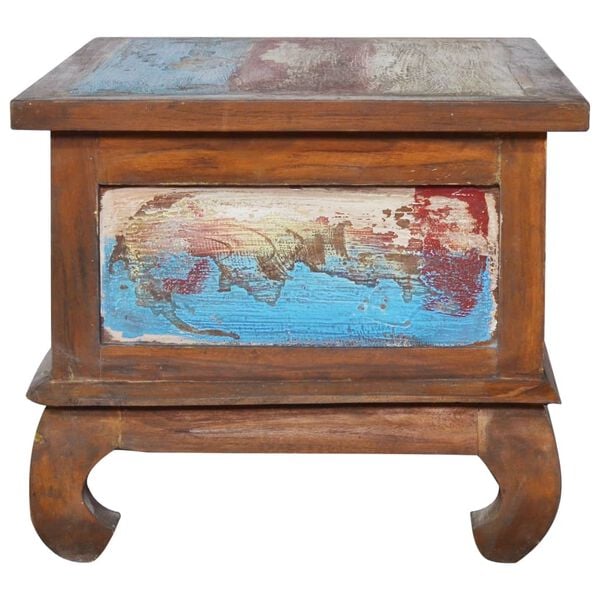 vidaXL Coffee Table Multicolor Reclaimed teak wood