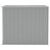 vidaXL Garden Shed Gray Galvanized steel, metal Medium Durable