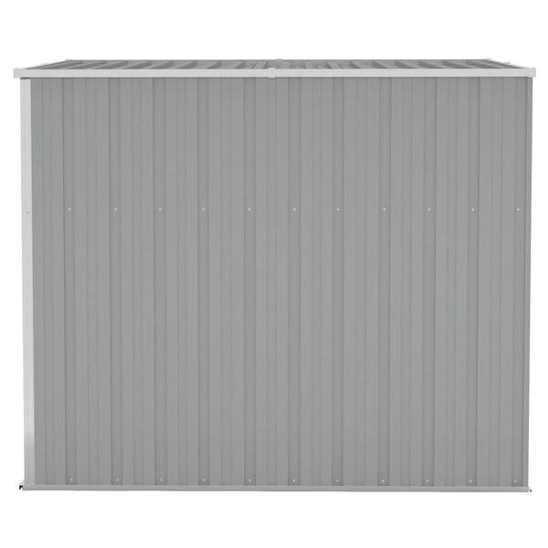 vidaXL Garden Shed Gray Galvanized steel, metal Medium Durable