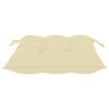 vidaXL Garden Chair Set of 4 Cream White Cushions