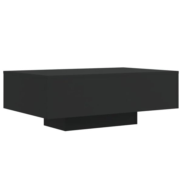 vidaXL Coffee Table Black Engineered wood Low Coffee Table Coffee Table