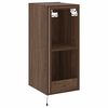 vidaXL TV Wall Cabinet Brown oak Engineered wood Medium TV Wall Cabinet