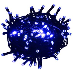 vidaXL LED String Blue Polyvinylchloride (PVC), Copper 98.4 feet Lights