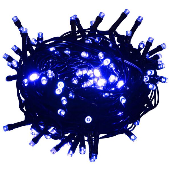 vidaXL LED String Blue Polyvinylchloride (PVC), Copper 98.4 feet Lights