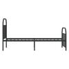 vidaXL Bed Frame Black Powder-coated Steel 35.4 x 78.7 in Bed Frame