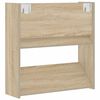 vidaXL Wall Shoe Cabinet Sonoma Oak 23.6"x7.1"x23.6" Engineered Wood