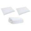 vidaXL Duvet Set with Pillow 3 pcs White Down Feather
