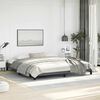 vidaXL Bed Frame Dark Gray Velvet (100% polyester), plywood, engineered wood
