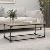 vidaXL Coffee Table Sonoma oak Engineered wood Medium Durable
