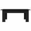 vidaXL Coffee Table Black Oak 39.37 x 23.62 x 16.54 in Engineered Wood