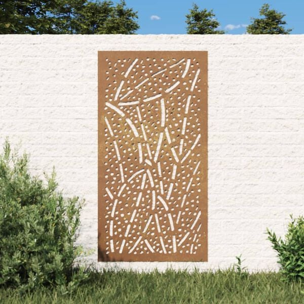 vidaXL Garden Wall Decoration Rusty Corten Steel Medium