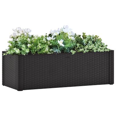 vidaXL Garden Raised Bed with Self Watering System Anthracite 39.4"x16.9"x13"
