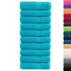 vidaXL Bath Towel Set of 10 Turquoise 100% ring-spun cotton