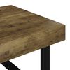 vidaXL Coffee Table Dark Brown and Black 47.2x23.6x15.7" MDF and Iron