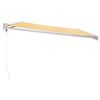 vidaXL Retractable Awning Yellow and White
