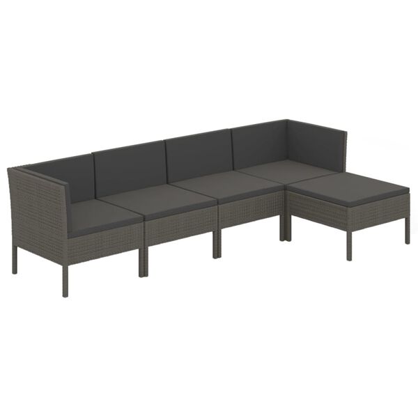 vidaXL Garden Lounge Set Grey, Anthracite