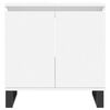 vidaXL Bathroom Furniture Set White Engineered wood, metal