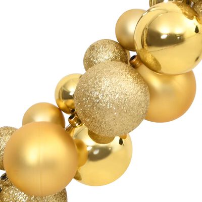 vidaXL Christmas Balls Garland Gold 68.9" Polystyrene