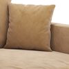 vidaXL Sofa Set Brown Velvet, metal, textilene, plywood 2-seater Modern