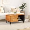 vidaXL Coffee Table Natural Solid Acacia wood, Engineered wood, Iron