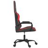 vidaXL Gaming Chair Black and Red Faux leather Medium Height-Adjustable