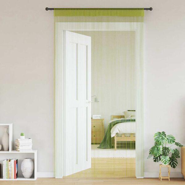 vidaXL String Curtains 2 pcs 39.4x98.4" Green