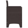 vidaXL Garden Chair 2 pcs Brown 20.87 x 19.29 x 33.46 in Polypropylene