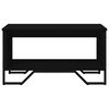vidaXL Coffee Table Black Engineered wood, Metal Medium Coffee Table