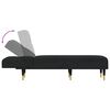 vidaXL Chaise Lounge Black Velvet (100% polyester), plywood, metal