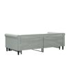 vidaXL Daybed With Trundle Light grey