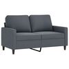 vidaXL Sofa Set Dark Grey Velvet Sofa Set Rectangular Modern Sofa