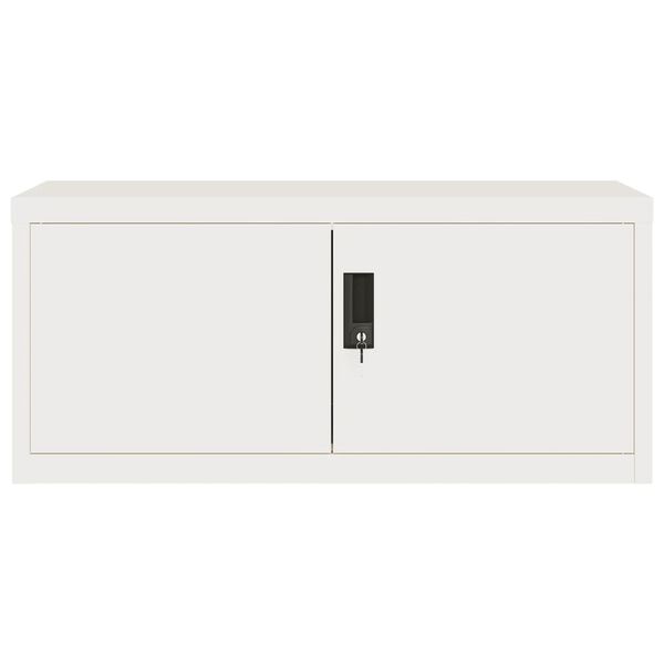 vidaXL File Cabinet White Powder-coated steel Large File Cabinet