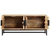 vidaXL Coffee Table Brown Solid mango wood and powder-coated steel