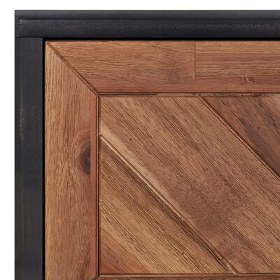 vidaXL Sideboard 35.4"x13.2"x29.5" Solid Acacia Wood and MDF