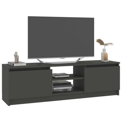vidaXL TV Cabinet Gray 47.2"x11.8"x14" Engineered Wood