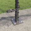 vidaXL Fence Post Grey 82.02 x 1.64 ft (0.51 in mesh) Steel