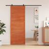 vidaXL Barn Door Wax Brown 31.5x81.9" Solid Wood Pine